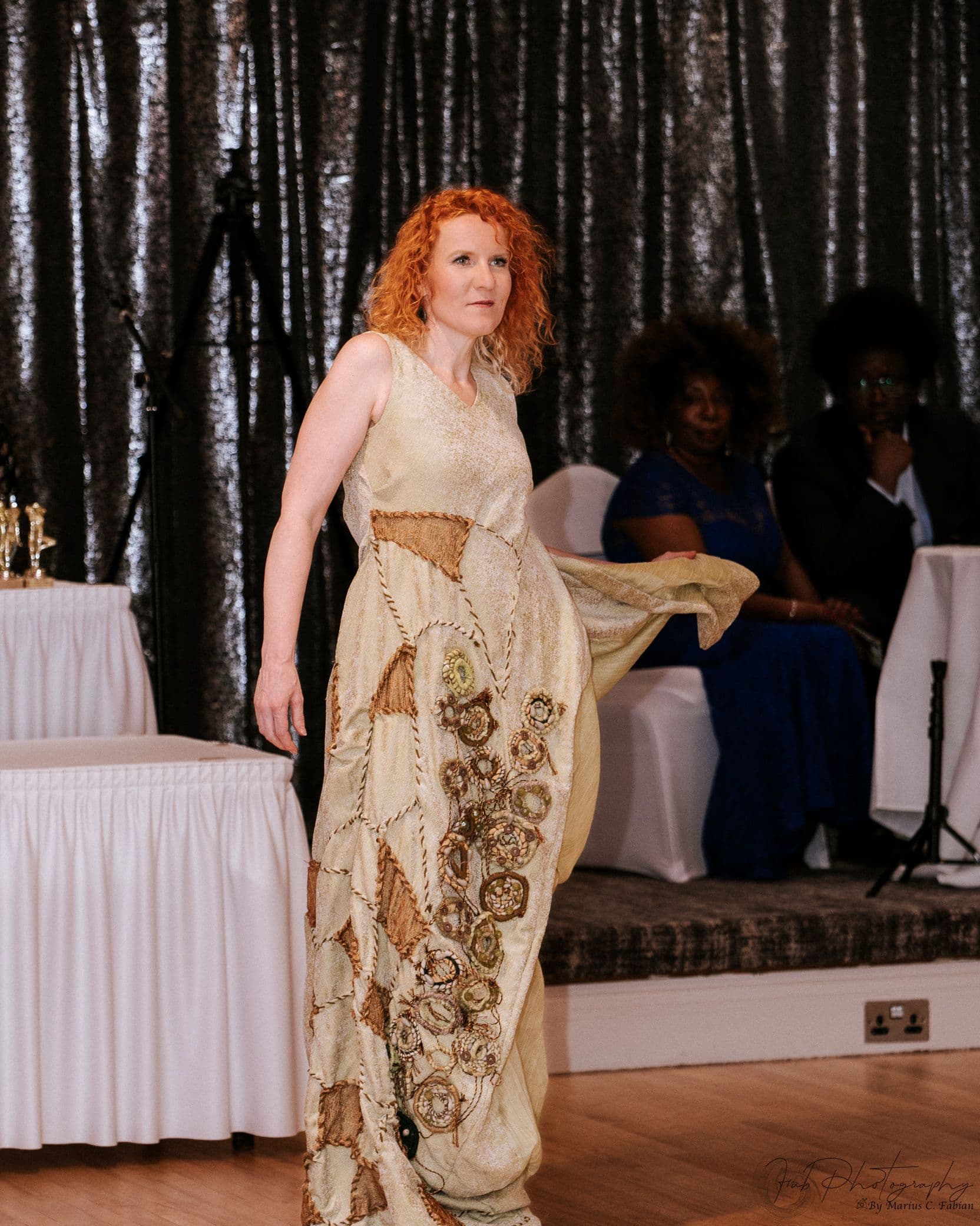 Golden Bloom Gown